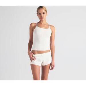 NWT Skims Cotton Rib Scoop Long Cami Tank Marble Size L